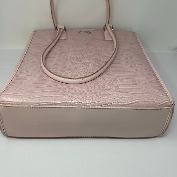Targus Laptop Computer/Hand Bag Faux Snakeskin Light Pink Office Professional - Picture 5 of 12